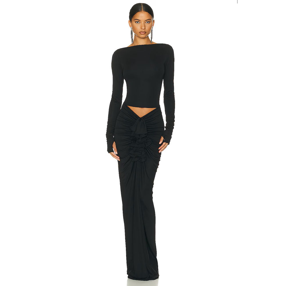 HELSA Matte Jersey Long Sleeve Top-2
