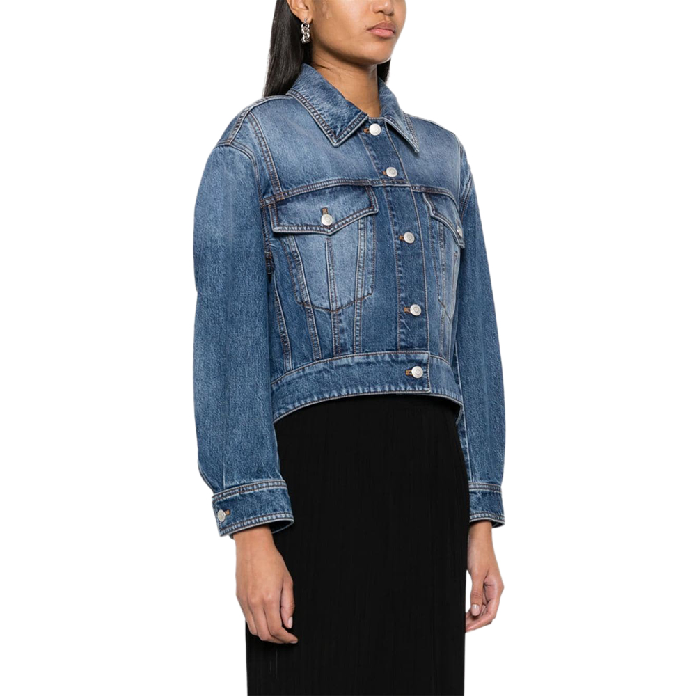 ALEXANDER MCQUEEN Blue Denim Jacket-2