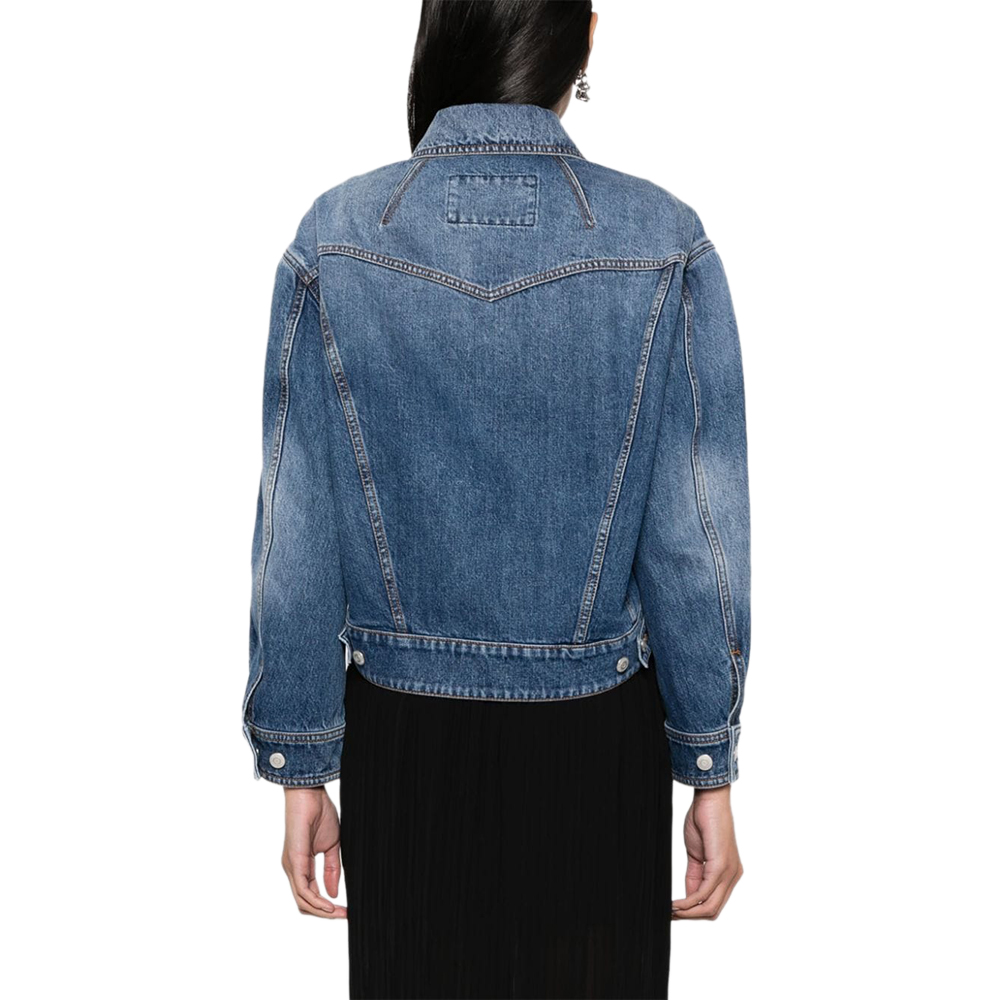 ALEXANDER MCQUEEN Blue Denim Jacket-3