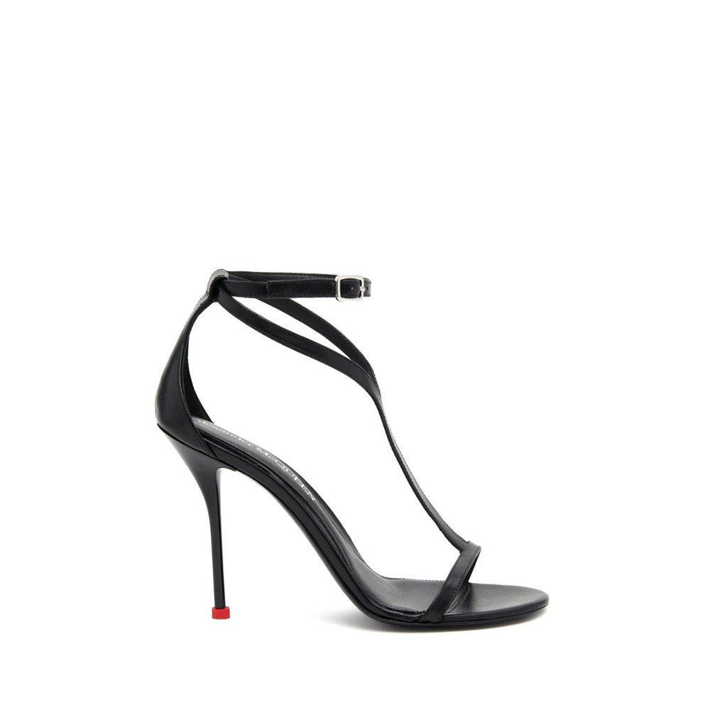 ALEXANDER MCQUEEN Harness 90mm Leather Sandals-1