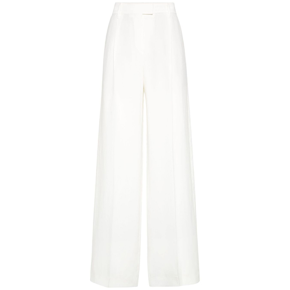 BRUNELLO CUCINELLI White Linen Pants-1