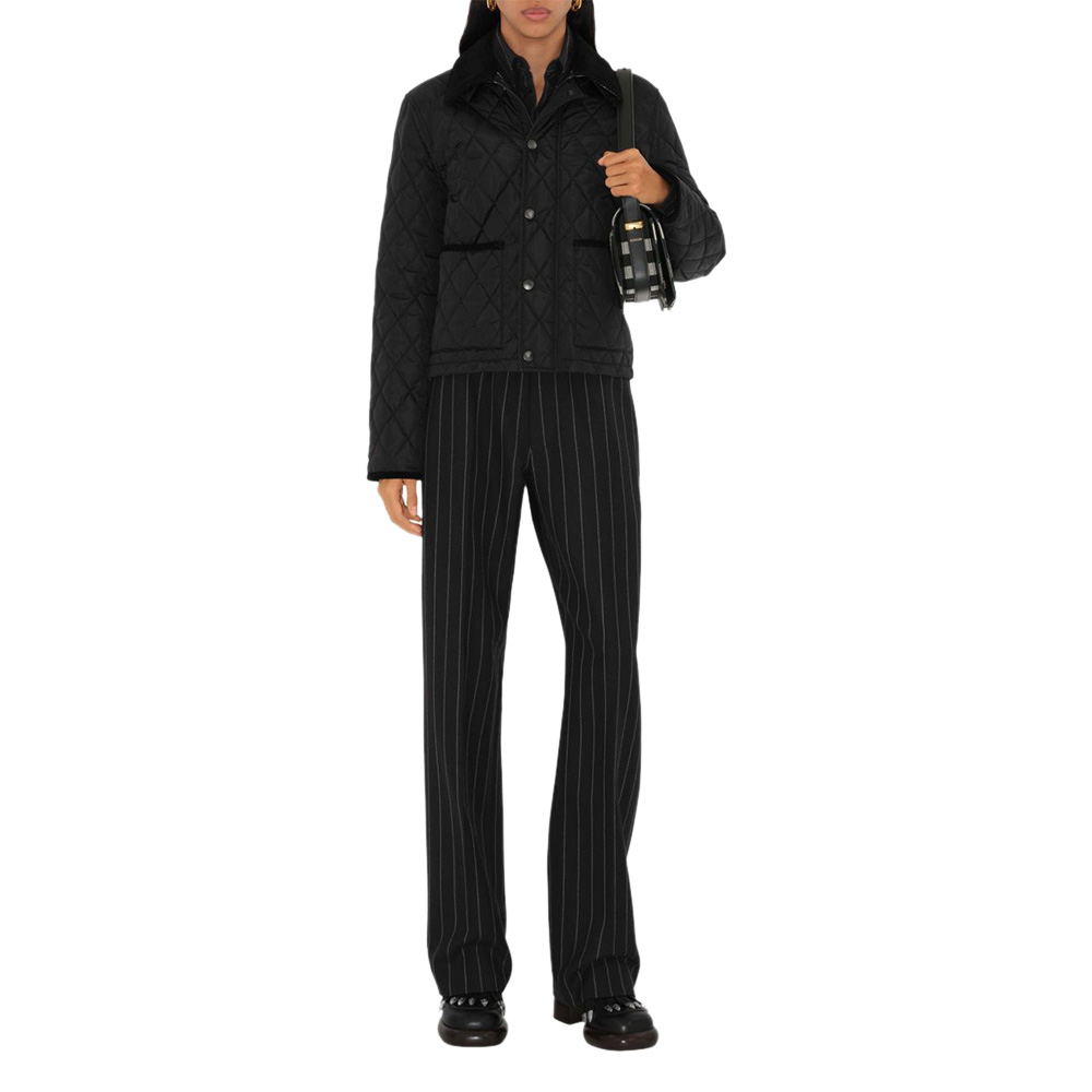 BURBERRY Cropped Quilted Nylon Jacket-2