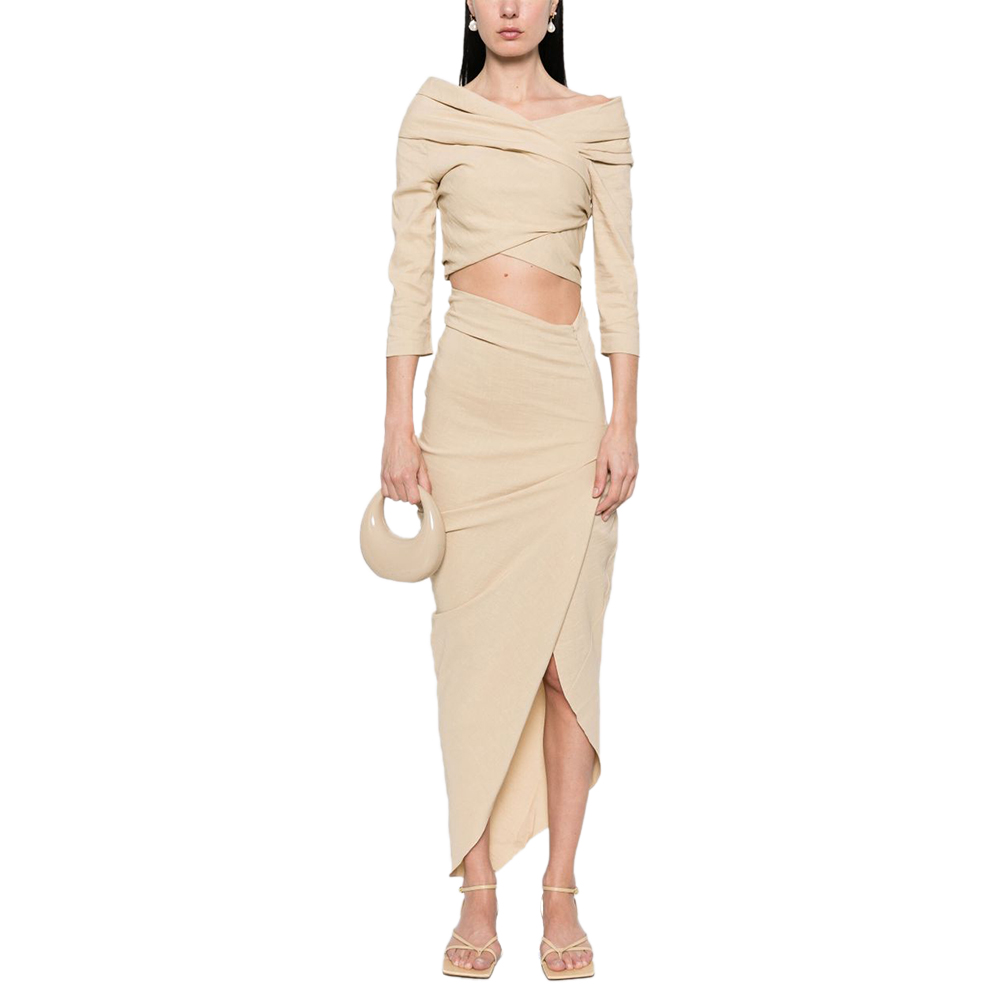 CORTANA Mite Draped Skirt-2