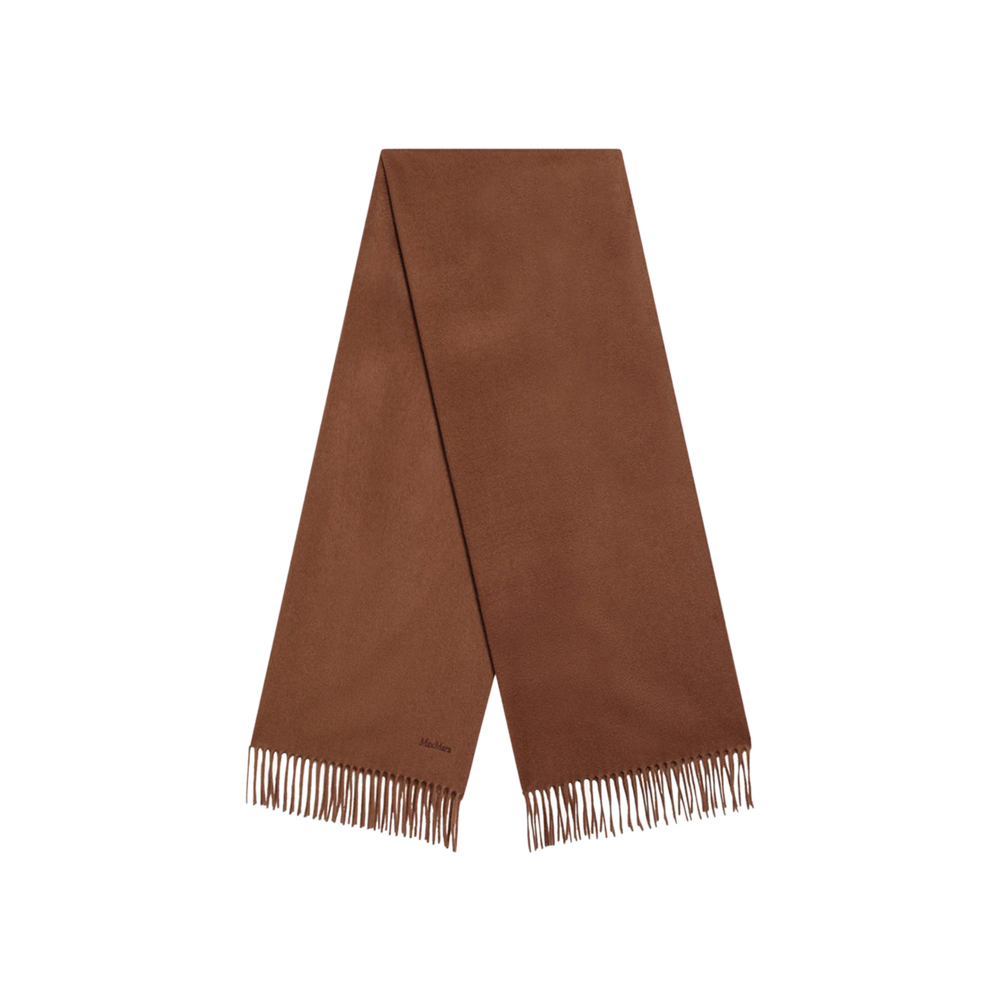 MAX MARA Brown Cashmere Scarf-1