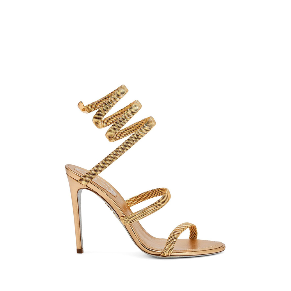 RENE’ CAOVILLA Golden Sandals-1