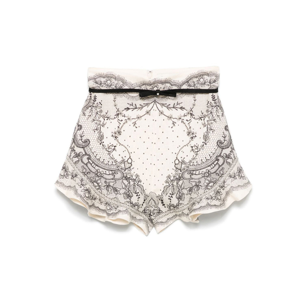 ZIMMERMANN Crush Flat Front Frill Short-1
